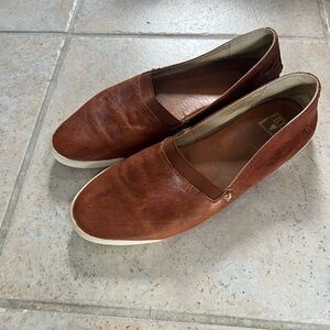 Frye leather slip-ons